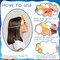 16 Pcs Ocean Animals Mask Craft Kit 16 Pcs DIY Coloring Paper Masks with 24 Color Markers Under the Sea Crafts Kits for Summer Underwater Animal Activity Costume Cosplay